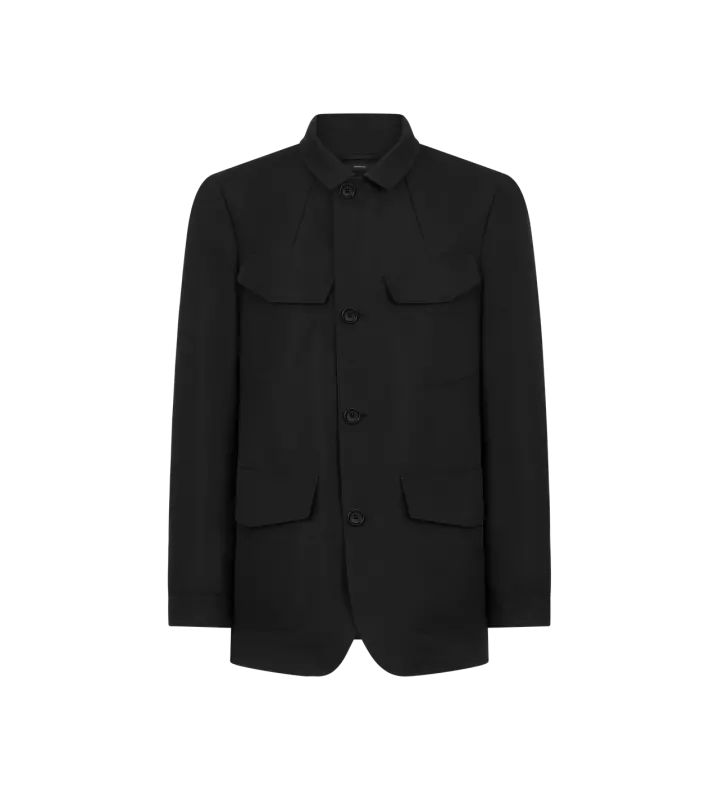 NYLON SARTORIAL MILITARY JACKET BLACK online